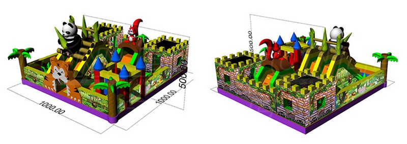 zoo inflatable playground 7